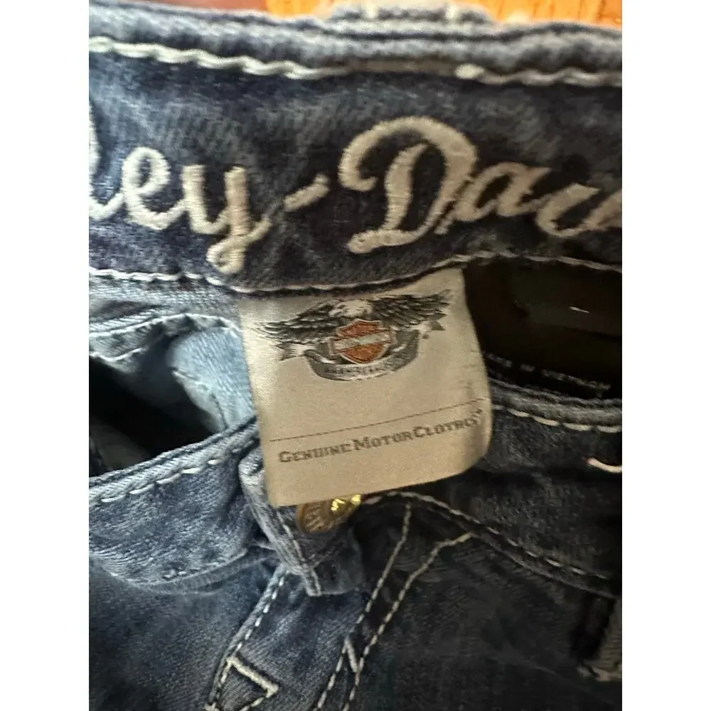 Authentic Harley-Davidson Women's Low Rise Boot Cut Jeans - Picture 7 of 11